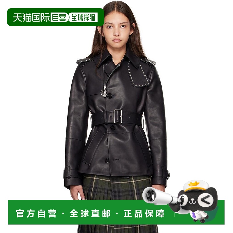 1h可退 【美国直邮】burberry 女士 皮质外套