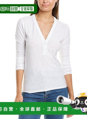 自营James Perse Henley Top - white 美国奥莱直发上衣