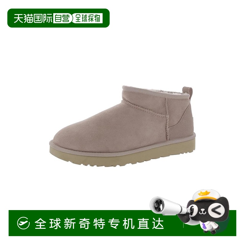 1h可退 【美国直邮】Ugg 经典迷你女式绒面革踝靴拖鞋