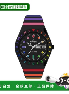 自营Timex Q Diver Inspired Rainbow Black Ladies Watch - mult