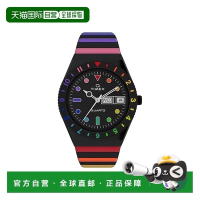 自营Timex Q Diver Inspired Rainbow Black Ladies Watch - mult