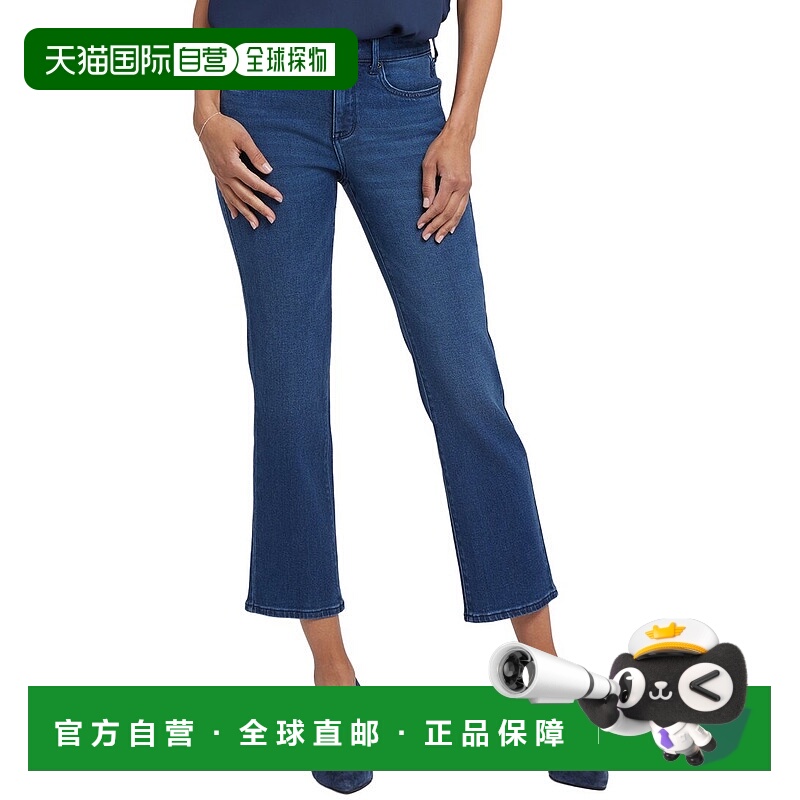 自营NYDJ娇小玛丽莲 伊维萨蓝色直筒牛仔裤-蓝色 美国奥莱直发