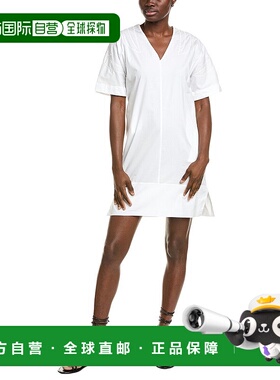 自营 alpha studio阿尔法工作室Corto和服连衣裙-白色 美国奥莱直
