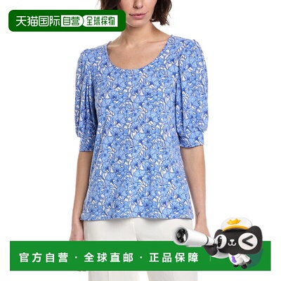 自营CeCe Shirred Top - white 泡泡袖上衣女装 美国奥莱直发