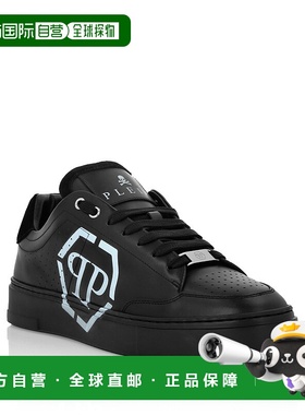 自营 philipp plein低帮运动鞋Carson Hexagon-黑色/黑色 美国奥