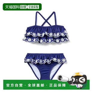 蓝色 Jack再生小荷叶边2件泳衣 美国奥莱直发 and 自营Janie