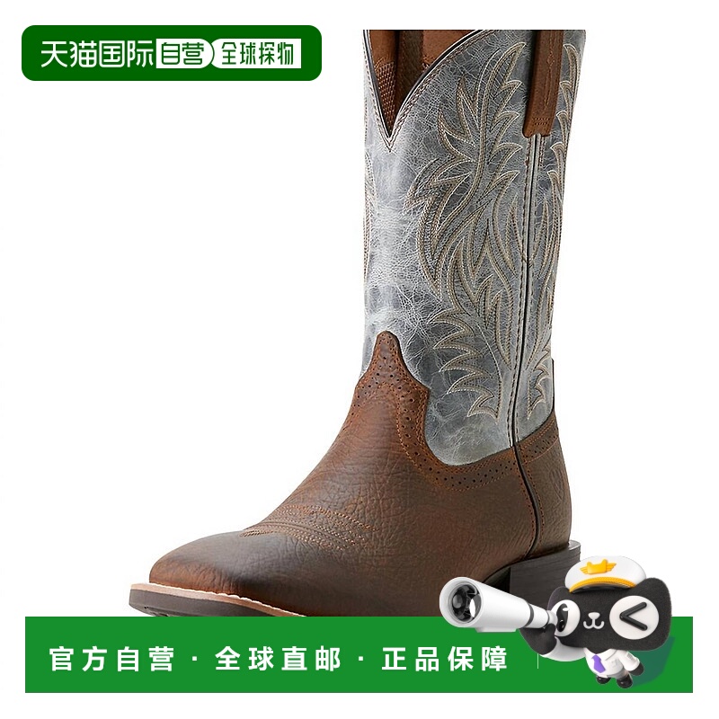 自营ariatMen's Sport Wide Square Toe Cowboy Boot In Earth/gl