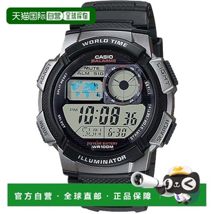 自营Casio Men’s Digital Watch with Black and Silver Dial  -