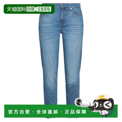 1h可退 【美国直邮】7 for all mankind 女士 牛仔裤直筒裤