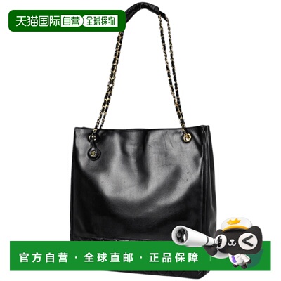 自营Chanel Leather Tote Bag (Pre-Owned) - black 美国奥莱直发