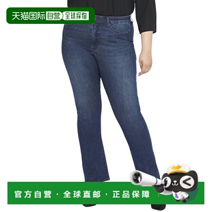 NYDJ 美国奥莱直发喇叭裤 Plus 蓝色 无缝珍贵靴型牛仔裤 自营