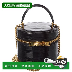 自营Tom Ford Croc-Embossed Leather Cosmetic Case - black 美
