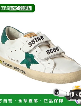 自营 Golden Goose Old School 皮革和绒面革运动鞋 - 白色 美国