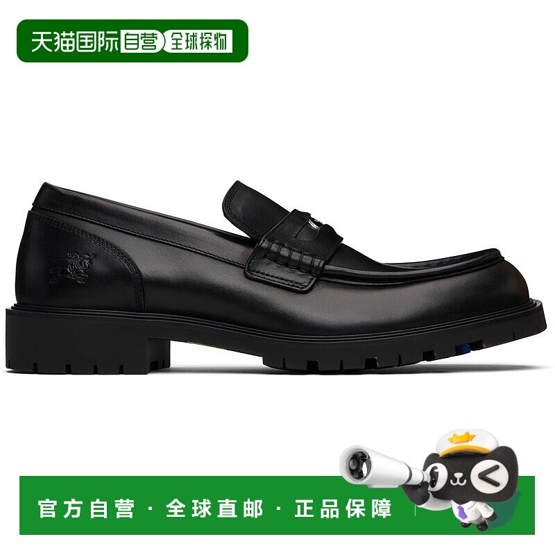 1h可退 香港直邮潮奢 Burberry 巴宝莉 男士 黑色 Leather Rogue