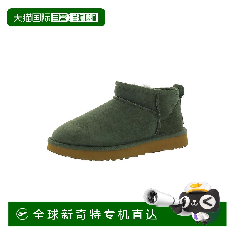 1h可退 【美国直邮】Ugg 经典迷你女式绒面革踝靴拖鞋