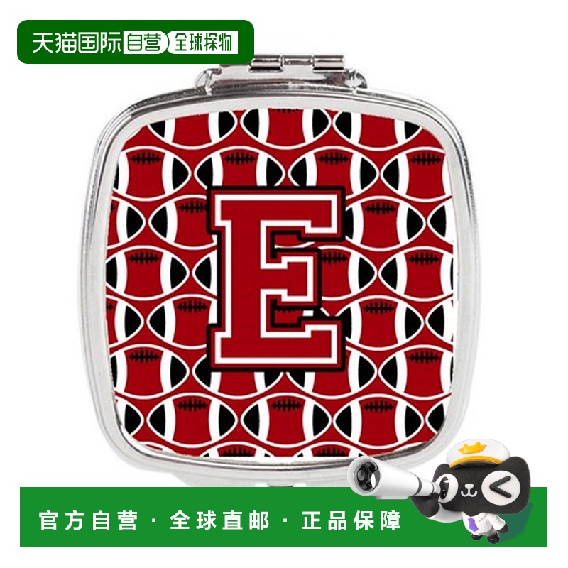 自营 Carolines Treasures CJ1073-ESCM 字母 E 足球红,正品