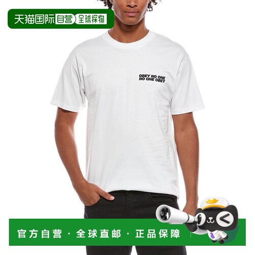 自营obey奥比T恤-白色 美国奥莱直发
