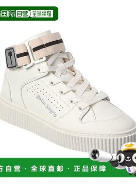 自营Palm Angels 1 Leather High-Top Sneaker - white 美国奥莱