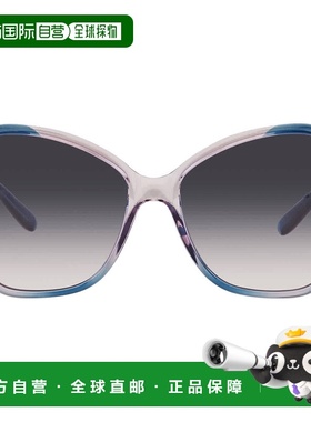自营Salvatore Ferragamo Blue Butterfly Ladies Sunglasses SF9