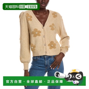 Nanette Cardigan Lepore Intarsia beige Eyelash 自营Nanette