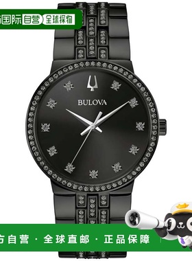 自营Bulova Men's Classic 40mm Quartz Watch - black 美国奥莱