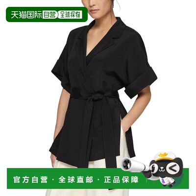 自营Lafayette 148 New York Relaxed Jacket - black 美国奥莱直