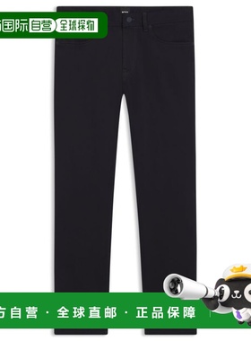 自营bossDelaware slim-fit trousers in fade-resistant twill -