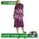 London Midi Dress 自营Maggy purple 美国奥莱直发