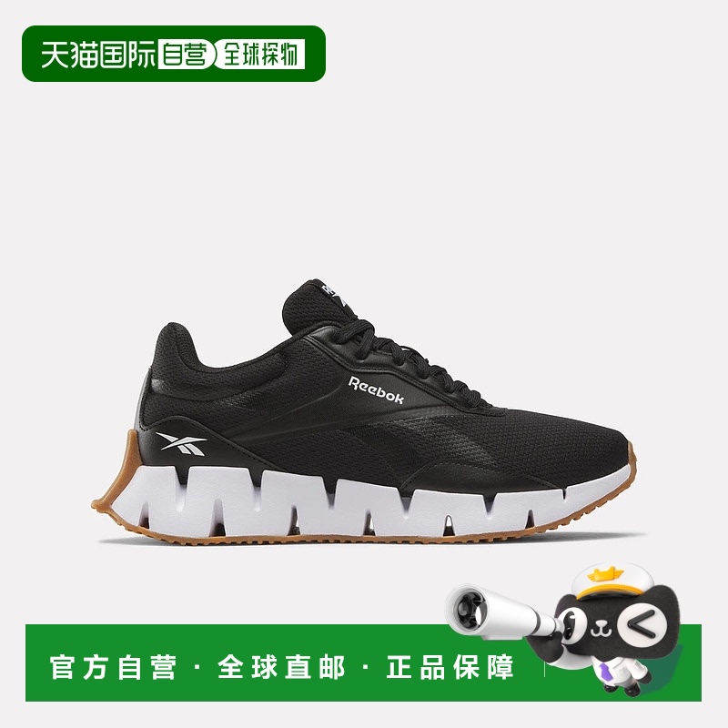 自营 reebokZig Dynamica STR 鞋 - 黑色 / 白色 / 银色金属色 美
