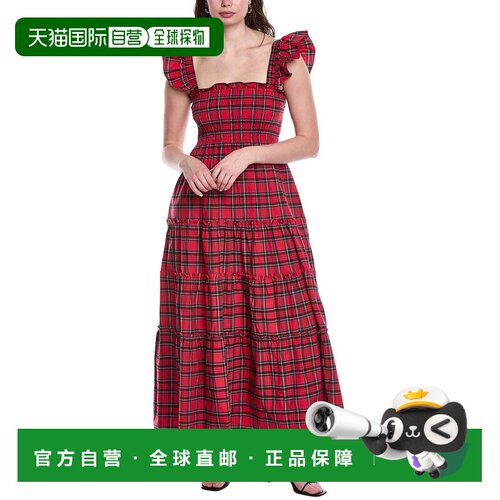 自营Sail to Sable Smocked Maxi Dress - red 美国奥莱直发