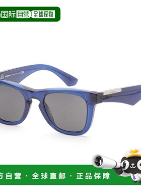 自营Burberry 男士 50 毫米蓝色太阳镜 - 蓝色 【美国奥莱】直发