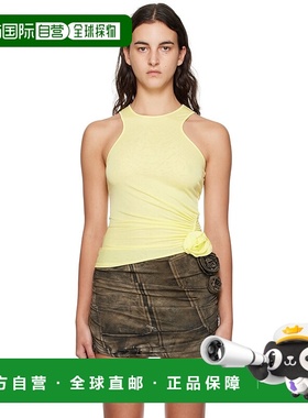 1h可退 香港直邮潮奢 Blumarine 蓝色情人 女士 黄色背心 P344C01