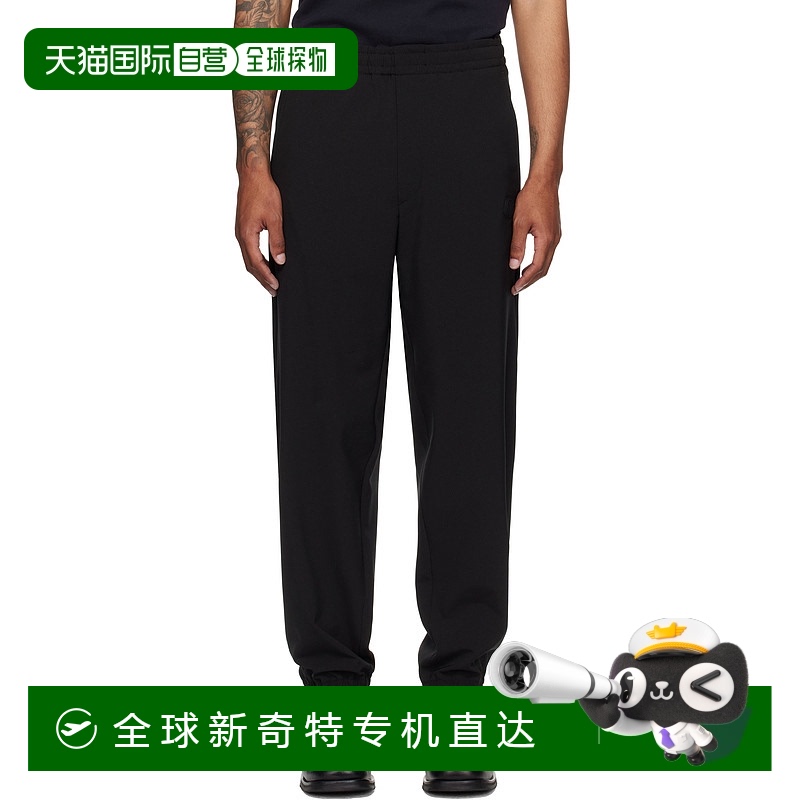 1h可退 香港直邮潮奢 Moncler 盟可睐 男士 黑色 Logo Jogging 运