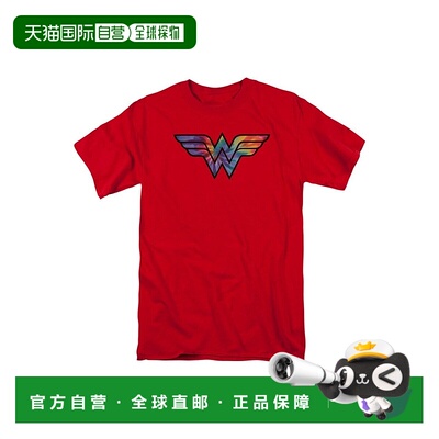 自营 gildanDC Comics 神奇女侠 神奇女侠扎染徽标短袖成人 T 恤/