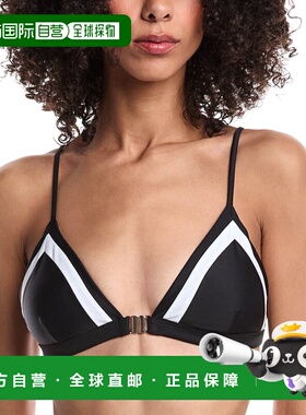 自营Milly Positano Colorblock Bikini Top - black 美国奥莱直