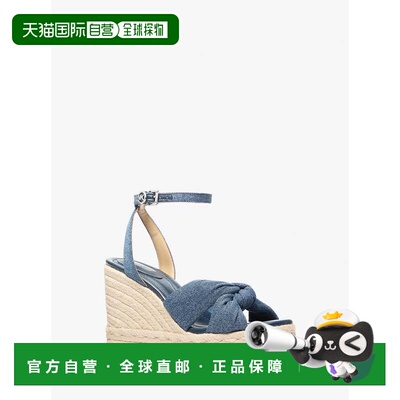 自营michael korsElena Denim Wedge Sandal - dk vt bluwsh 美国