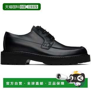 美国直邮 黑色皮革德比鞋 Dries Noten 242358M225 Van 1h可退