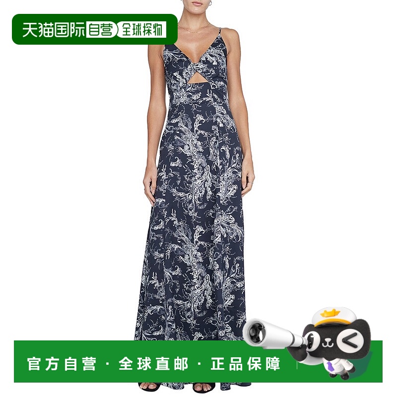 自营L'AGENCE Porter扭曲前襟连衣裙-黑色 美国奥莱直发