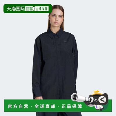 自营Women's adidas SHIRT DRESS - black 美国奥莱直发