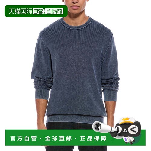 美国直邮自营weatherproof vintage防风雨复古罗纹针织石器圆领