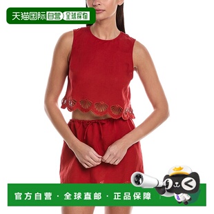 红色 自营 亚麻混纺扇贝背心 Air 美国奥莱直发 Onia