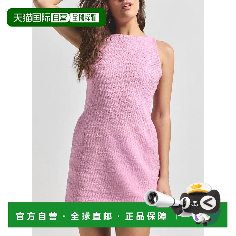 自营derek lam 10 crosbyFarah High Neck Dress In Blush - blus