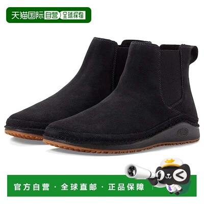自营Women's Chaco Paonia JCH109576 Boots Black Suede Ankle C
