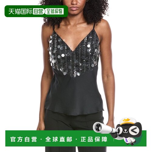 自营Ramy Brook Yvette Blouse - Black吊带性感 美国直发奥莱