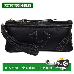 自营True Religion Bombe Horseshoe Wristlet Wallet - black 美