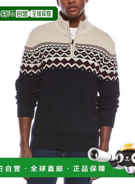 自营WEATHERPROOF VINTAGE Icelandic 1/4-Zip Sweater - blue 美