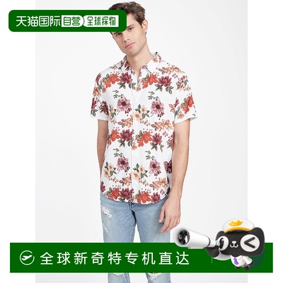 自营 guessTwan Floral Shirt - pure white 美国奥莱直发