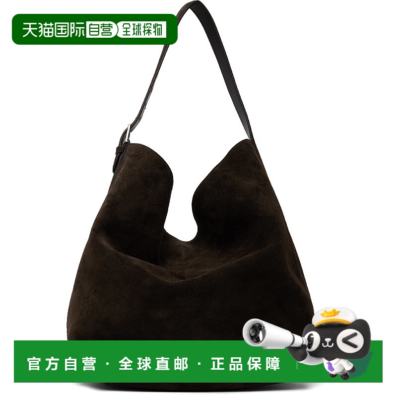 1h可退 香港直邮潮奢 toteme 女士 棕色束带托特包 234WAL853LE00