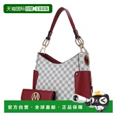 mia collectionPenelope 自营 圆形印花纯素皮革女式 单肩包女巫