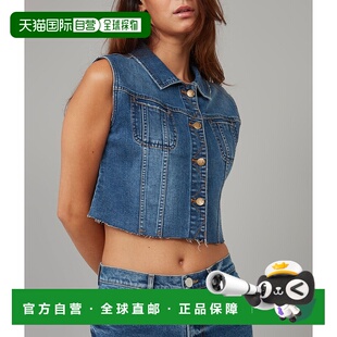 自营 lola jeans女士 GABBIE-DIS 短款牛仔背心 - 暗淡天空 美国